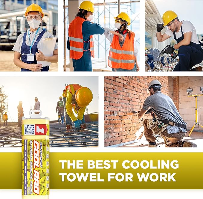 Cool Cool RAG Extreme Cooling Towel for Heat Relief - PVA Cooling Towel for Workout, Gym, Running and for Other Outdoor Sports - Cooling Rag for Neck - Cool Towel for Quick Cooling