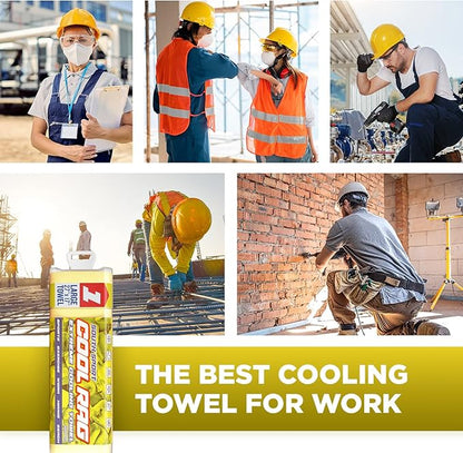 Cool Cool RAG Extreme Cooling Towel for Heat Relief - PVA Cooling Towel for Workout, Gym, Running and for Other Outdoor Sports - Cooling Rag for Neck - Cool Towel for Quick Cooling