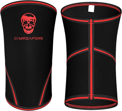 Gymreapers Elbow Sleeves for Weightlifting Powerlifting and Bench Press Support and Compression for Tendonitis Pain Relief 5mm Neoprene Training Gear for Men and Women