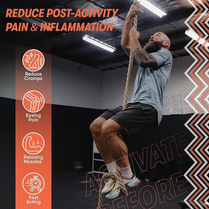 Activating Muscle Rub Oil Pre-Activity – 4oz Oil w/Cayenne, Black Pepper, Arnica, Comfrey & Oils for Muscle Activation, Helps Boost Circulation & Recovery – for Athletes & Active Lifestyles
