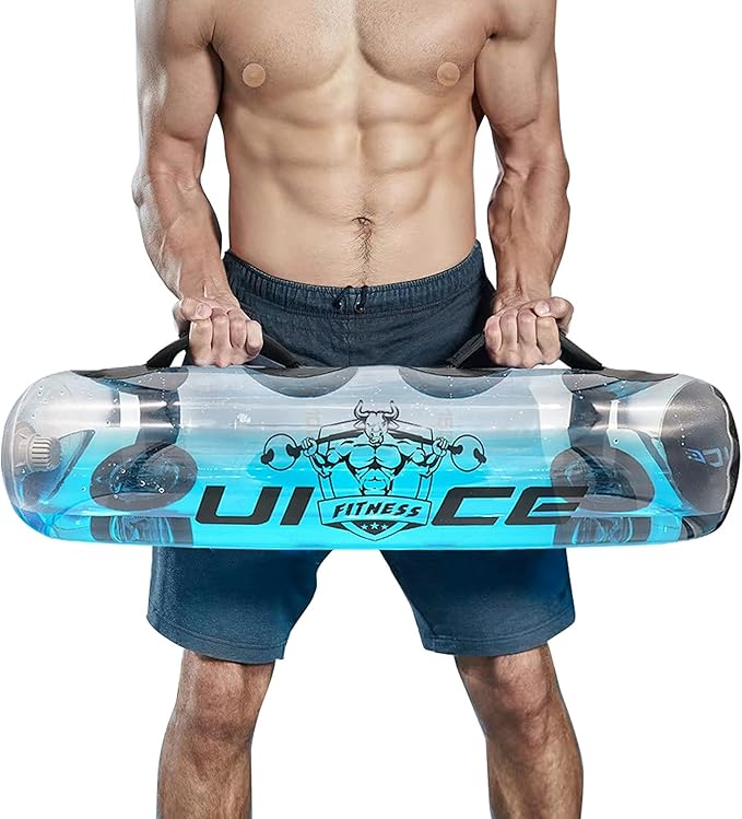 UICE Heavy Duty Adjustable Aqua Bag Ultimate Core and Balance Workout-Sandbag Alternative Portable Stability Fitness Equipment for Training Ball Shape Home Outdoor Water Weights Sandbag Alternative