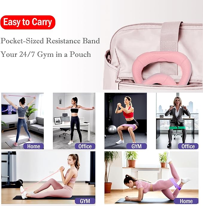 Full Body Resistance Bands Set for Women & Men, Professional Upper & Lower Body Workout Bands for Arms, Legs, Glutes, Yoga, Strength Training, Home Gym Fitness Equipment