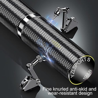Silver Metal Hand Grip Set, 50LB-400LB No Slip Heavy-Duty Grip Strengthener Great Wrist & Forearm Hand Exerciser, Home Gym, Hand Gripper Grip Strength Trainer