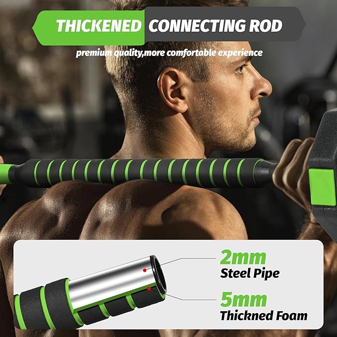 4-in-1 Octagonal Adjustable Dumbbell Set (66/88Lbs) – Converts to Barbell, Kettlebell & Push-Up Stand, Home Gym Free Weights for Men & Women, Full Body Workout with Anti-Slip Handles, Space-Saving