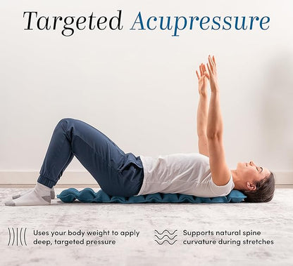 Halo Spine Stretcher for Back Pain Relief, Full Back Decompression, Upper and Lower Back Stretcher, Spine Alignment, and Deep Tissue Acupressure Therapy with 24 Massage Balls