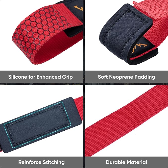 APEXUP Weight Lifting Straps for Weightlifting, Lifting Wrist Straps Gym, Deadlift Strap, Anti Slip Silicone Weightlifting Strap Men Women Powerlifting, Strength Training