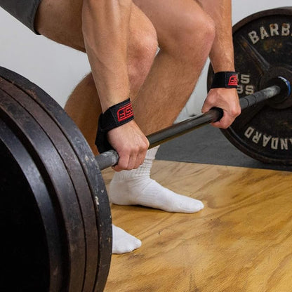 Serious Steel Fitness 1.5 to 1.75 inches wide Lifting Straps | Olympic Weightlifting Strap | Olympic Pulling Straps | Deadlift Strap | Axle Strap