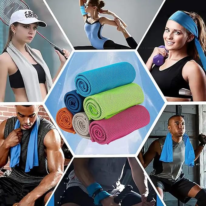 Instant Cooling Towels for Hiking Workout Fitness Camping, Sport Towels for Gym Fitness Yoga Jogging Running & Outdoor Activities