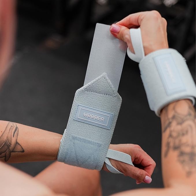 UPPPER Wrist Wraps for Weightlifting – 19" Lifting Wrist Support with Thumb Loop for Bench Press, Powerlifting, and Gym Workouts for Men & Women | Premium Fitness Gear