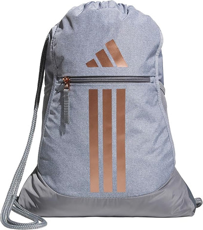 adidas Alliance Sackpack – Drawstring Backpack for Sports, Small Gym Bag