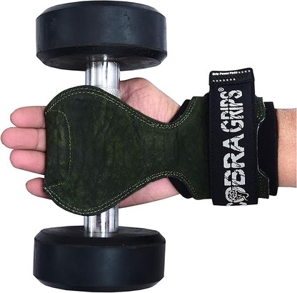 Cobra Grips PRO Weight Lifting Gloves Heavy Duty Straps Alternative with Power Lifting Hooks Padded Wrist Support for Deadlifts & Bodybuilding