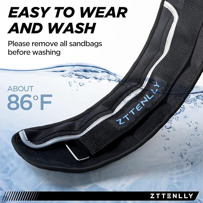 Adjustable Ankle Weights 1-5/10/15/20LBS Pair with Carry Bag - Breathable Fabrics, Reflective Trim - Strength Training Leg Wrist Arm Ankle Walking Weights Sets for Women Men Kids