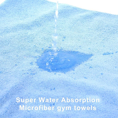 Microfiber Gym Towels Set for Fitness, Yoga, Workout, Swimming, Soft and Quick-Drying Towels for Gym Bag, Sweat Towels for Gym (Purple, 3 Pack)