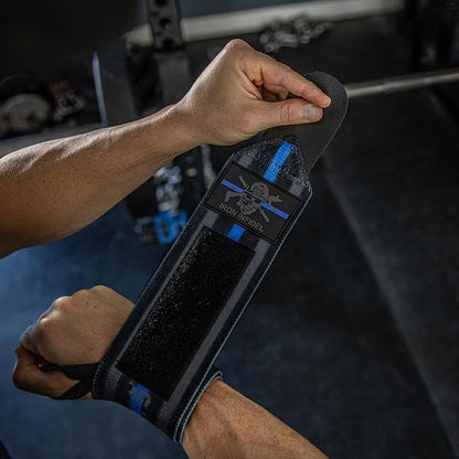 Iron Infidel Wrist Wraps for Weightlifting - 18" Heavy Duty Support for Working Out, Gym Accessories for Men - Use for Lifting, Crossfit, Fitness, Exercise, Bench Press, Powerlifting