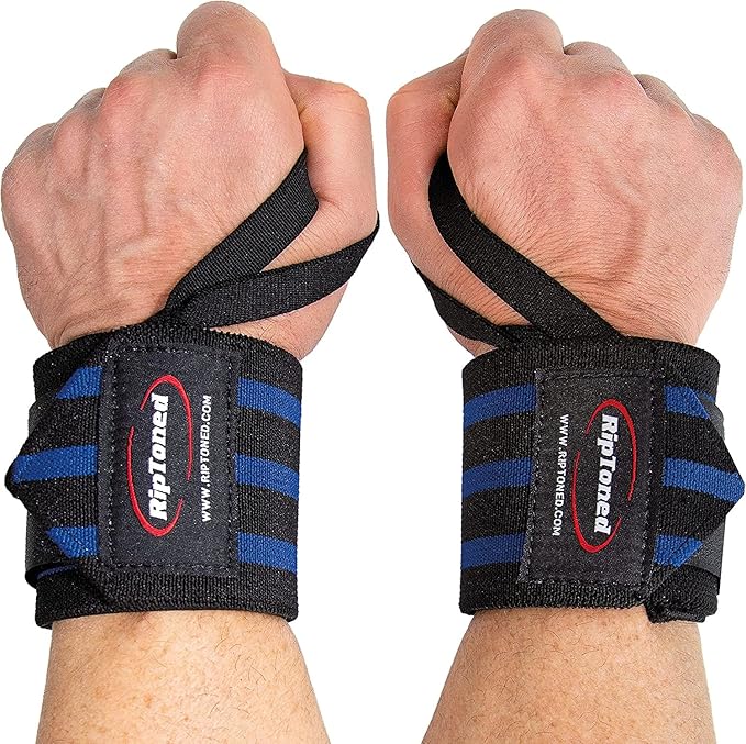 Rip Toned Wrist Wraps for Weightlifting – USPA & USAPL Approved 18" Wrist Straps for Powerlifting – Adjustable, Durable Gym Wraps with Thumb Loop – Maximum Support for Men & Women