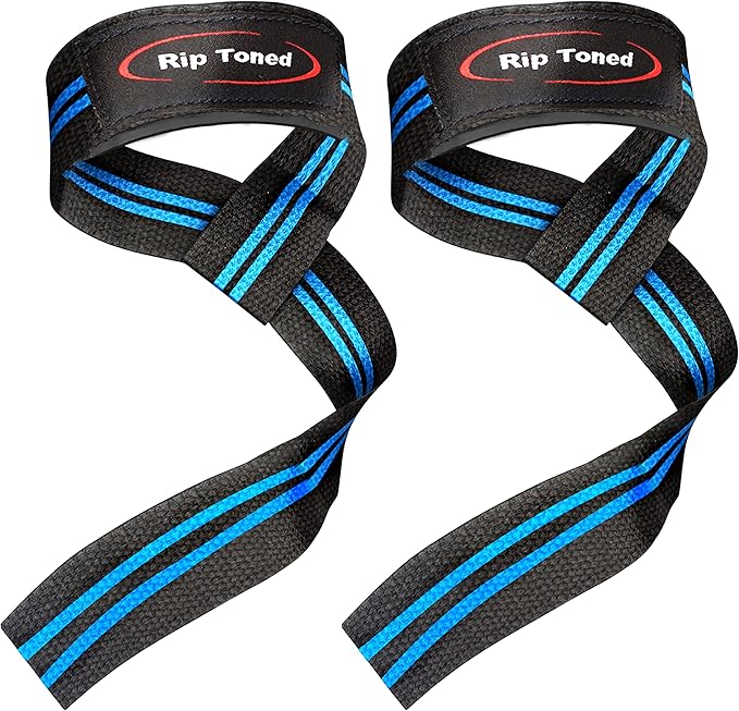 Rip Toned Performance Wrist Straps for Weightlifting – 23" Padded Lifting Straps for Men & Women – Cotton Gym Straps for Deadlifts, Strength Training, Bodybuilding & Powerlifting