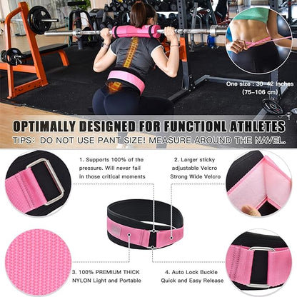 ATENTO 10Pcs Barbell Pad Set with Weight Lifting Belt, Thick Cushion Hip Thrust Pad for Bench Press, Lunges, Workout, Leg Exercise, Squat Bar Pad for Relief Pressure from Neck & Shoulder for Smith machine & Olympic Bars, with 2 Gym Ankle Straps, Hip Re...