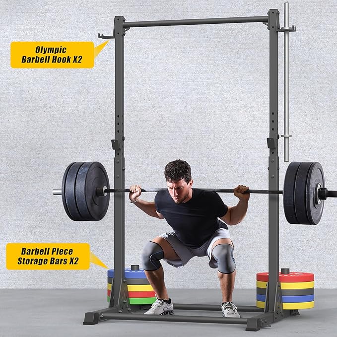 Pull Up Station, Strength Training Workout Pull Up Bar Free Standing for Home Gym, Adjustable Heavy Duty Pullup Bar Station Outdoor/Indoor, 600LBS Weight Capacity