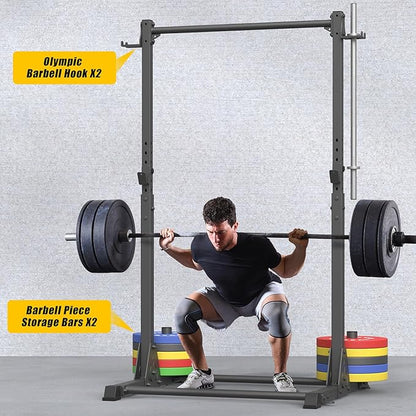 Pull Up Station, Strength Training Workout Pull Up Bar Free Standing for Home Gym, Adjustable Heavy Duty Pullup Bar Station Outdoor/Indoor, 600LBS Weight Capacity