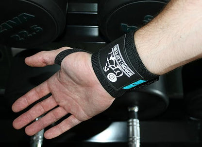 Nordic Lifting Wrist Wraps (2 Pairs) – Lifting Wrist Wraps with Thumb Loop for Weightlifting, Powerlifting & CrossFit – Durable Wrist Support Straps for Men & Women – Gym Essentials for Heavy Lifts