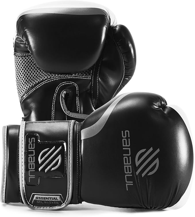 Sanabul Essential Gel Boxing Gloves for Men & Women, Kickboxing MMA, Muay Thai Gloves and Heavy Bag Training Punching & Sparring