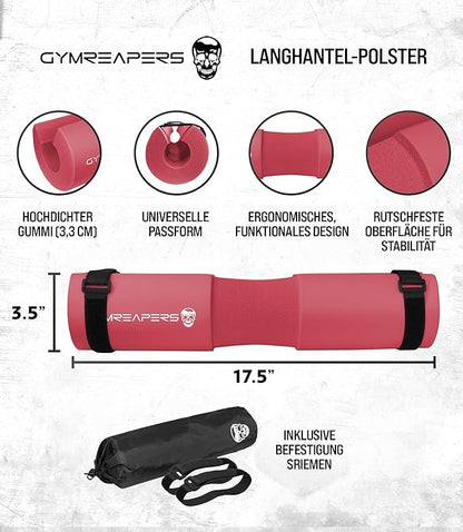 Gymreapers Barbell Squat Pad - Protective Bridge Pad For Hip Thrust, Squats, Lunges - Hip Support, Neck Protection For Bar