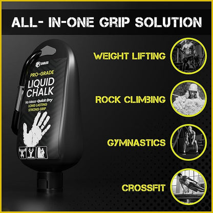 EAGLES Pro Grade Gym Liquid Chalk 50, 120 or 280ml Mess-Free Chalk for Weightlifting, Gymnastics Rock Climbing, Pole Grip, Sports Dries in Seconds - Sweat-Resistant and Long Lasting
