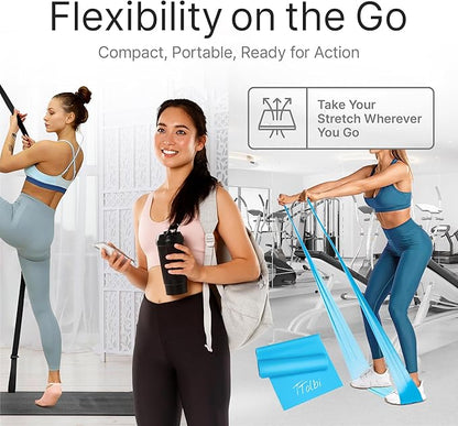 Stretching Strap with Door Anchor & Resistance Band – Leg Stretcher for Improving Flexibility & Splits – Ideal for Ballet, Dance, Cheer, Yoga & Gymnastics – Home Training Equipment for All Levels