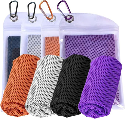 Instant Cooling Towels for Hiking Workout Fitness Camping, Sport Towels for Gym Fitness Yoga Jogging Running & Outdoor Activities