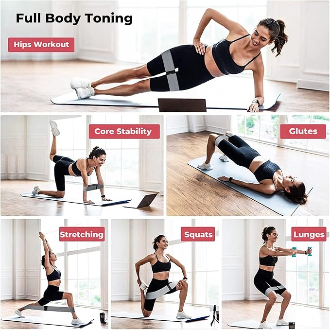 Screenless - Smart Health & Activity Tracker with 3 Premium Resistance Bands | Track Heart Rate, Sleep & Activity | Tone, Strengthen & Sculpt at Home or on The Go