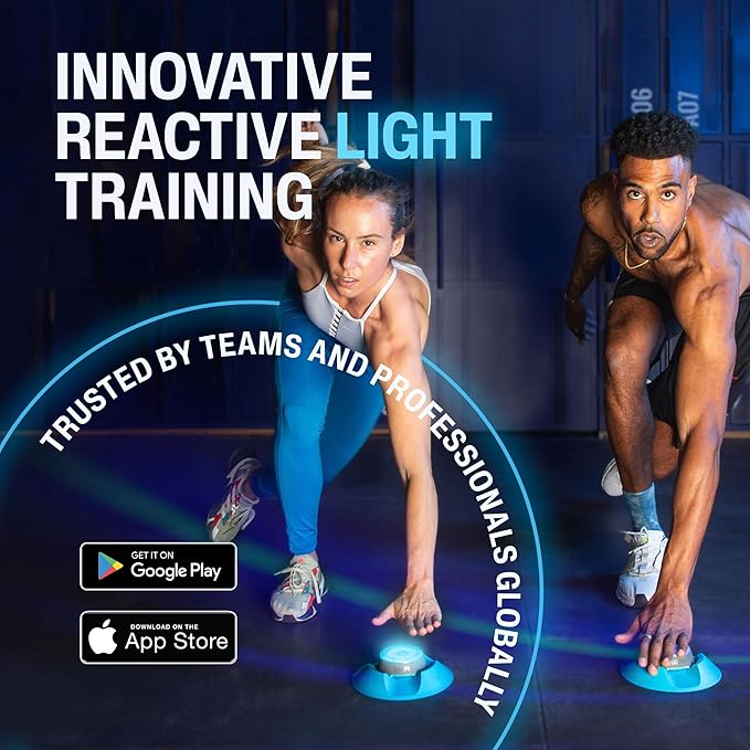 BlazePod Reaction Training Kit Smart Pods for Speed, Agility & Cognitive Drills - Pro-Level Training for Athletes, Trainers, Therapists & Coaches - App Access Included