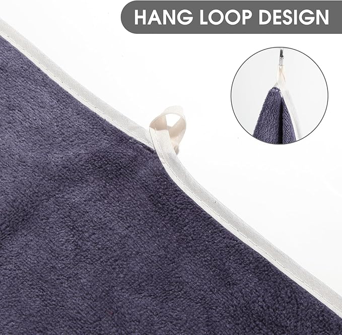 Microfiber Gym Towel Set for Men Women, Super Soft and Quick-Drying Towels for Fitness, Yoga, Cycling, Swimming (Cool Grey, 3 Pack)