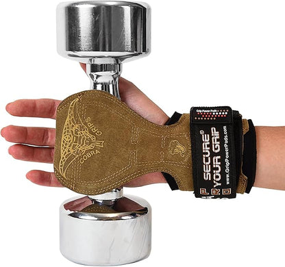 Cobra Grips PRO Weight Lifting Gloves Heavy Duty Straps Alternative with Power Lifting Hooks Padded Wrist Support for Deadlifts & Bodybuilding