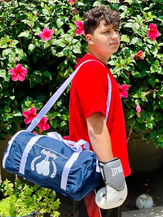Personalized Sport/Gym Roll Duffel Bag - Basketball