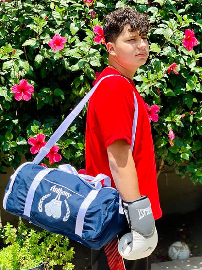 Personalized Sport/Gym Roll Duffel Bag - Basketball