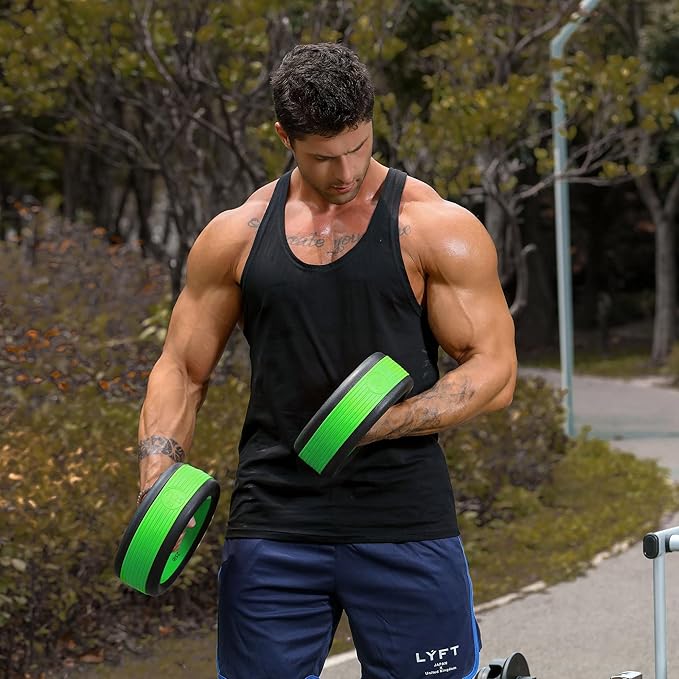 Dumbbell Weight Plates –Dual Purpose Ergonomic Fitness Equipment, Multifunctional Design for Strength Training, Full Body Workouts and Home Gym