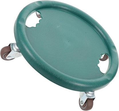 PRETYZOOM Abdominal Roller Wheel with Four-wheel Silent Design, Multifunctional Core Exercise Slider Disc for Home Gym Fitness, Green Ab Workout Machine for Men and Women