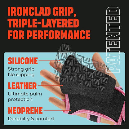 Mava Sports Weight Lifting Gloves with Wrist Support, Work Out Gloves, Gym Gloves - Great for Cross Training, Pull Ups, Calisthenics and Gym, Workout Gloves for Men & Women