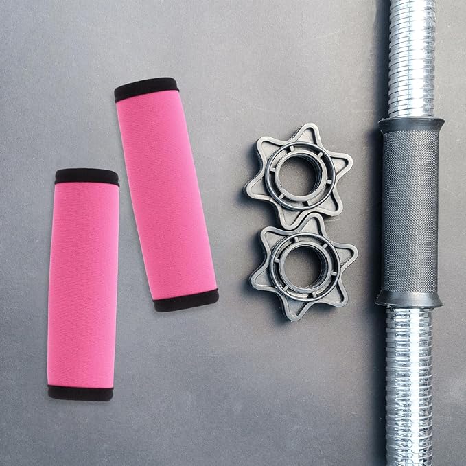 SUPVOX Barbell Grips, 2pcs Dumbbell Handles Bar Grips Detachable Horizontal Bars Cover Power Lifting Strength Training