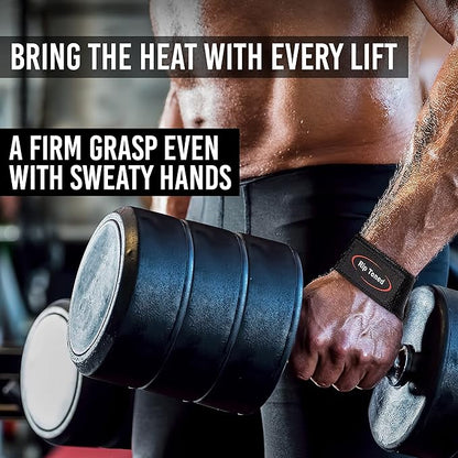 Rip Toned Wrist Wraps & Lifting Straps Combo – Dynamic Duo Push & Pull Support for Weightlifting – Wrist Support Wraps + Padded Grip Straps for Bench, Deadlifts, Rows & Pull-Ups (Men & Women)
