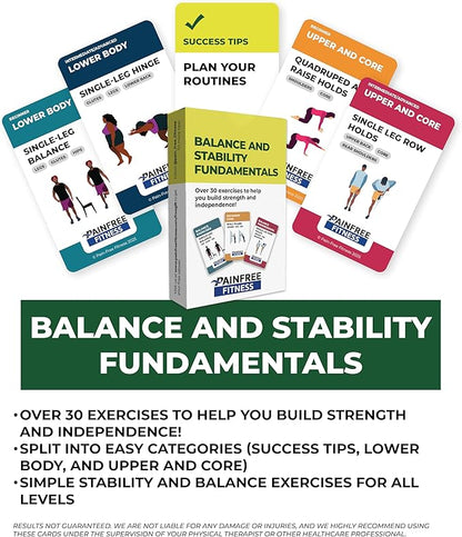 Exercise Flash Cards - Workout Cards Deck - Exercise Cards for Home Workouts Women & Men
