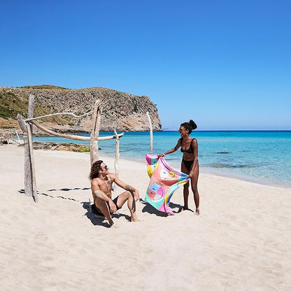 Dock & Bay Beach Towel - Quick Dry, Sand Free - Compact, Lightweight - 100% Recycled - Includes Bag - Calm - Extra Large (200x90cm, 78x35)