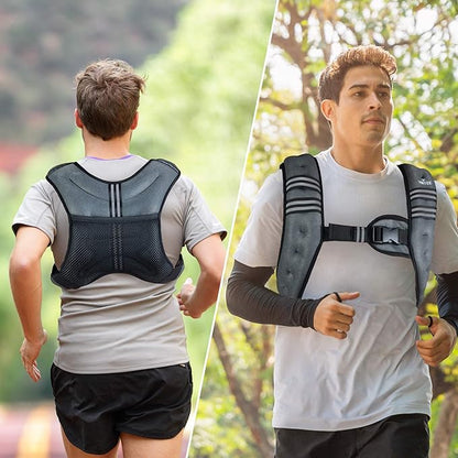 Weighted Vest Weight Vest for Men Women Kids 5/10/16 Lbs Weights, Body Weight Vests Adjustable for Running, Gym Workout, Jogging, Body Fitness