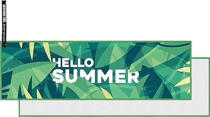 Premium Microfiber Sports Towel: Design for Gym, Fitness, Sports, Running, Outdoor, Yoga, Competitions-Lightweight, High Absorbency, Soft Skin-Friendly, Non-Fading, Breathable Fabric (GREEN HS)