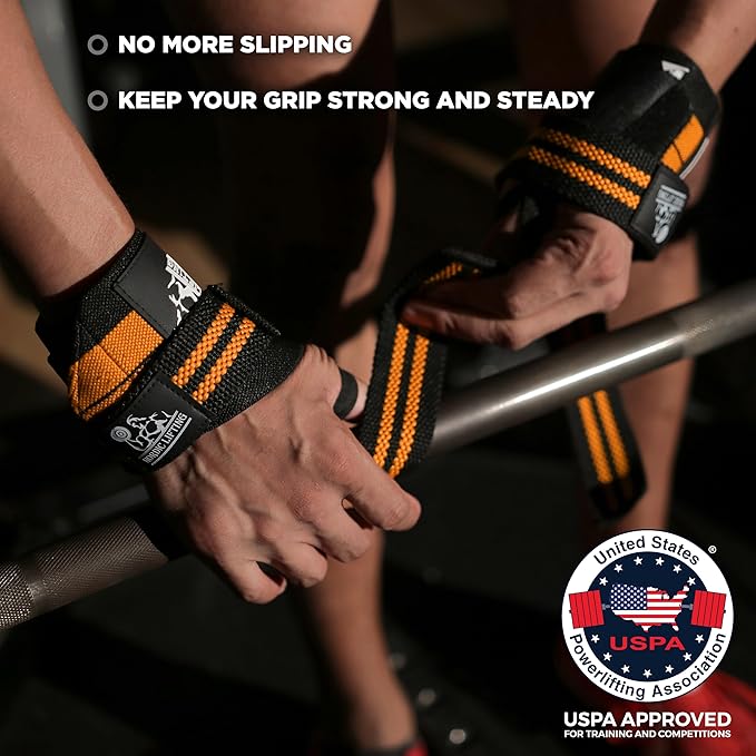 Wrist Wraps + Lifting Straps Bundle (2 Pairs) for Weightlifting, Cross Training, Workout, Gym, Powerlifting, Bodybuilding - Support for Men/Women, Avoid Injury During Weight Lifting