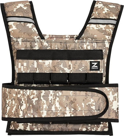ZELUS Weighted Vest, 20lb/23lb/30lb/45lb/60lb Vest Adjustable Weights for Exercise, Weight Vest for Men, Workout Vest for Home Workouts Cardio Strength Training Weight Loss
