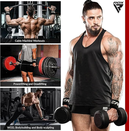 RDX Wrist Wraps for Weightlifting (Pair), IPL USPA Approved, Elasticated 18” Cotton Straps Support with Thumb Loop, Gym Wrap for Weight Lifting Powerlifting Competition Strength Training Bodybuilding