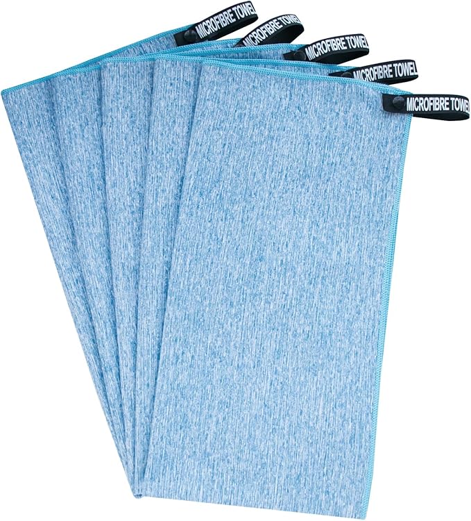 Microfiber Towels Quick Dry Gym Fast Drying Towels for Beach Camping Yoga Travel Sports Towels 5 Pack