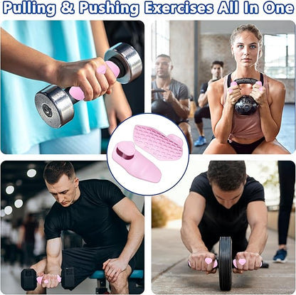 Silicone Gym Grips for Weight Lifting,Workout Gloves for Women Men Alternative,Anti Slip Gym Workout Grip,Rubber Gym Hand Grips-Weightlifting Grips Pad for Barbell,Pull Up,Ryptfit,Training