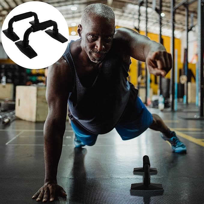 Push-up Stands Set with Anti-slip Grips, Compact H-shaped Pushup Bars for Home Workout, Sturdy Fitness Equipment for Chest and Muscle Training